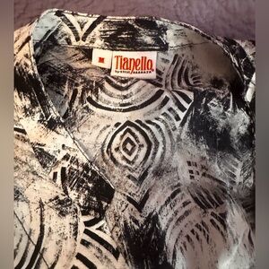 Tianello Black and White Womens Shirt